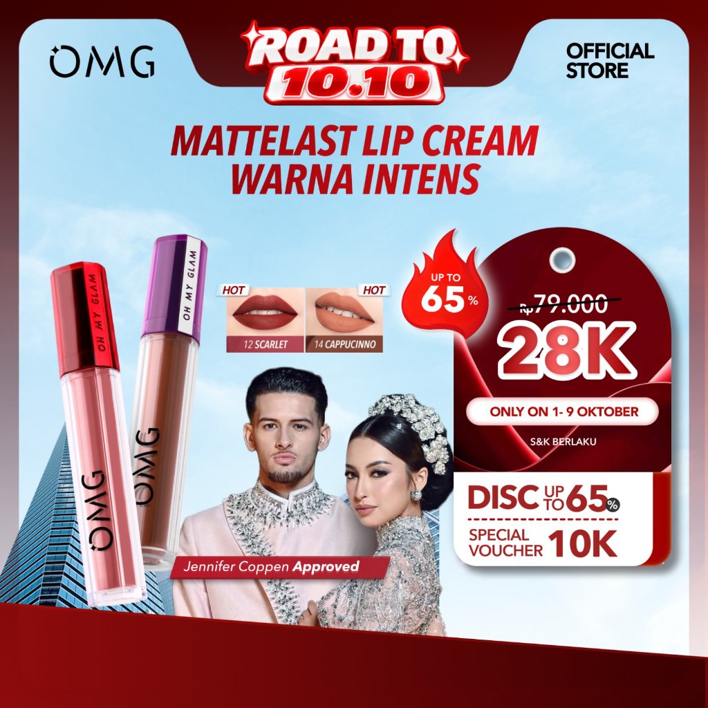 4.4 OMG OH MY GLAM Mattelast Lip Cream Viral