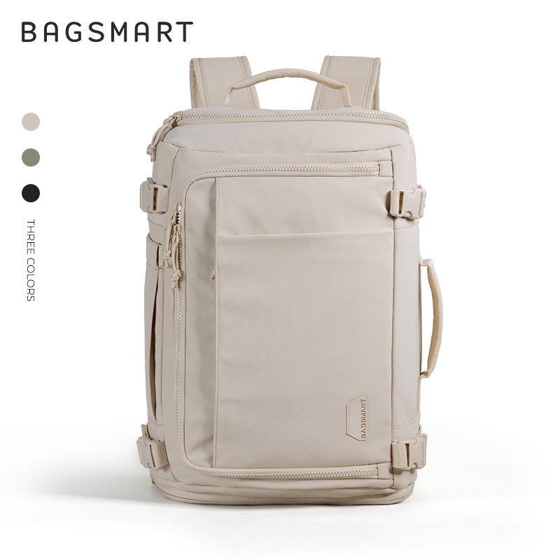 BAGSMART Travel Backpack Tas 38L 15.6Inch Laptop Waterproof Carry On Daypack Travel Duffel Bag | Shopee Indonesia