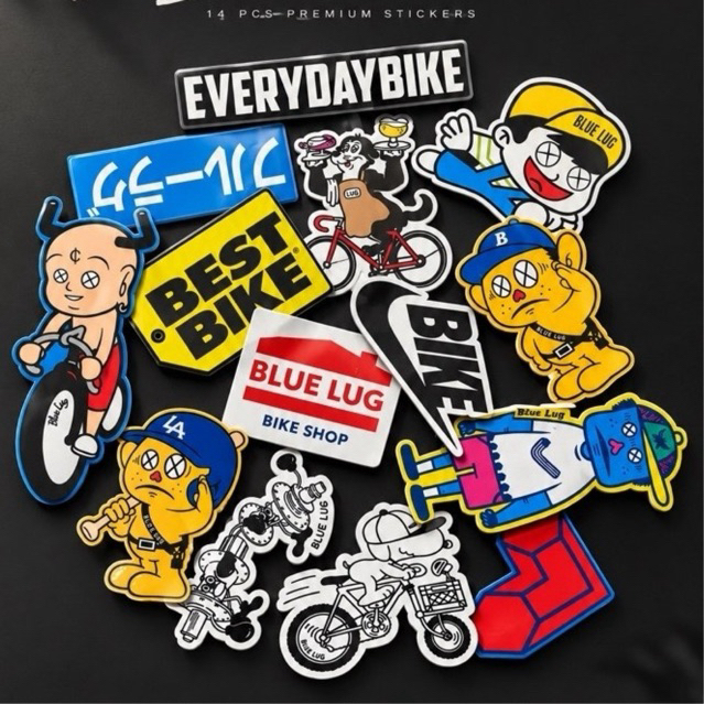 Jual STICKER PACK Blue Lug. Stiker sepeda kalcer ala jepang | Shopee ...