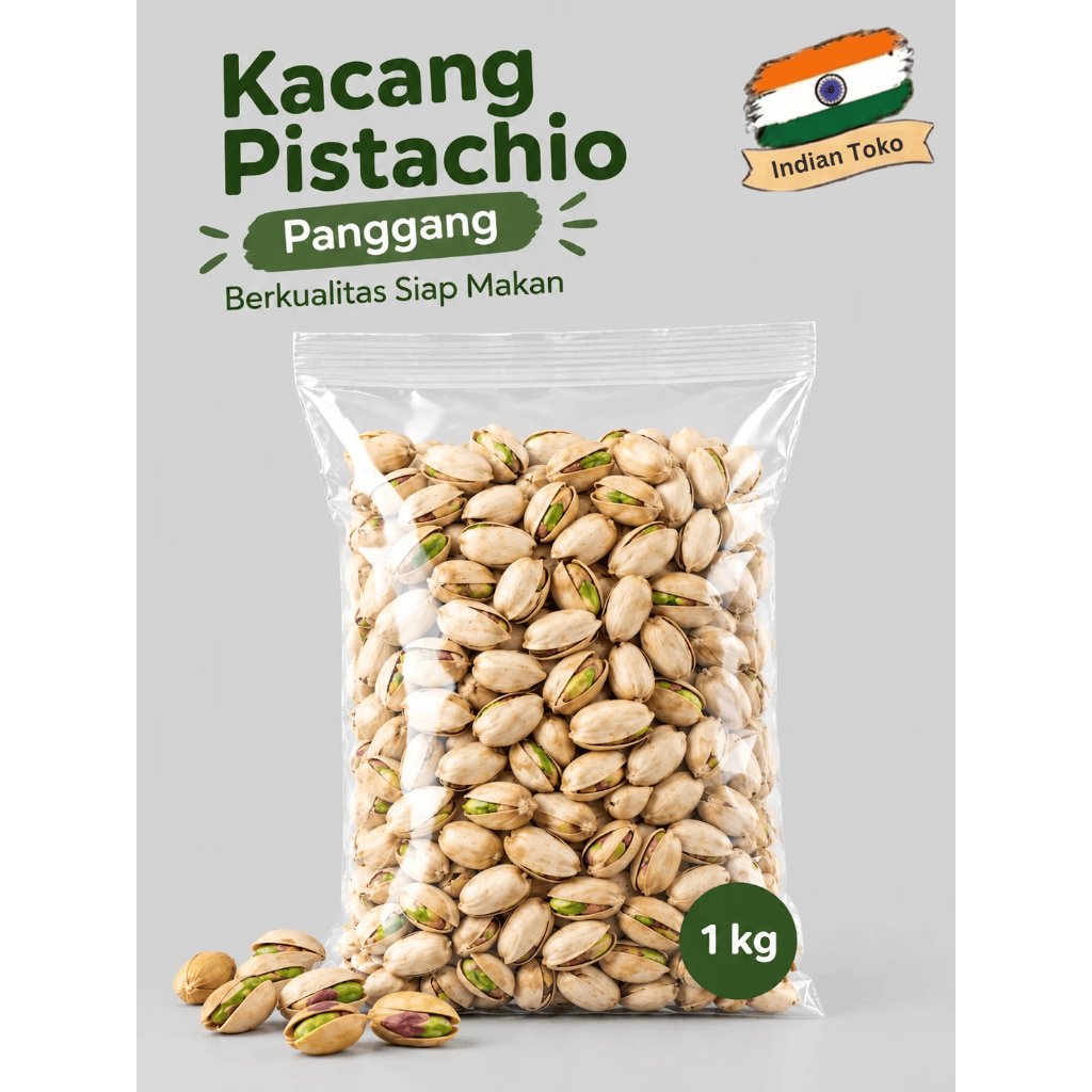 Jual Kacang Pistachio 1 Kg Fustuk Kacang Arab / Berkualitas / Kacang ...