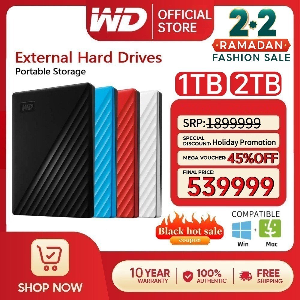 Jual Western Digital HDD Hard disk eksternal My Passport External Hard ...