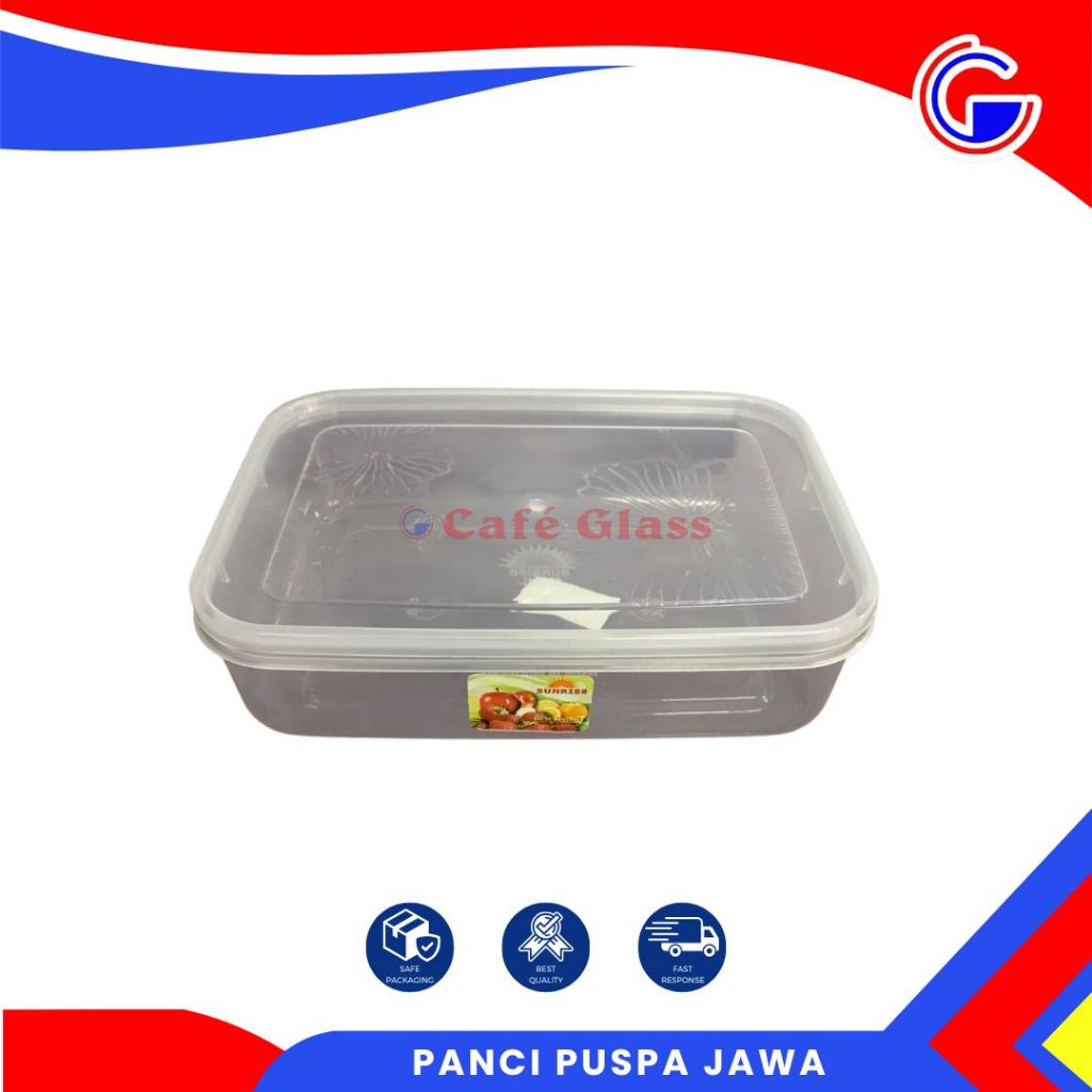 Tempat Bekal I Tempat Makanan Kedap Udara I Sealware Plastik Serbaguna I Multipack 900Ml Sunrise