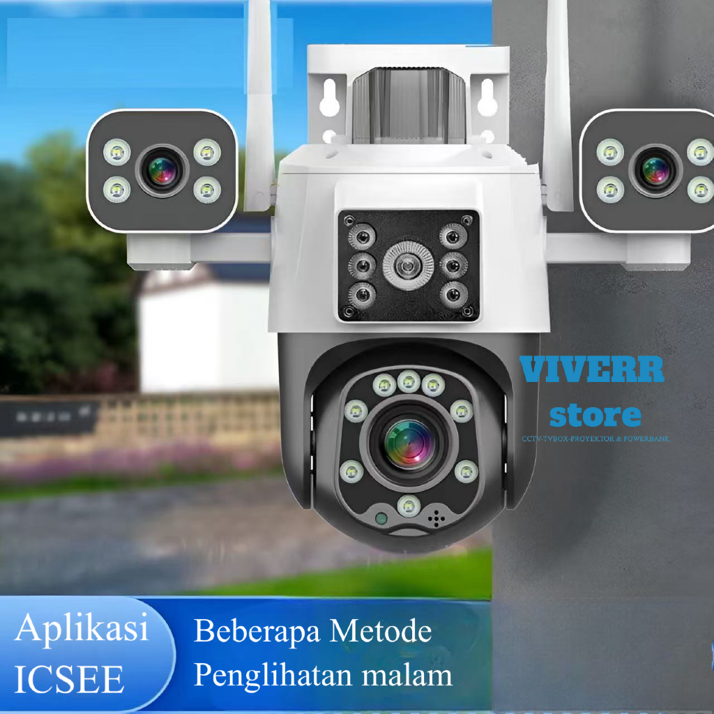 Jual Ipcam kamera cctv wifi ptz Ip aplikasi ICSEE 8 megapixel Tiga ...