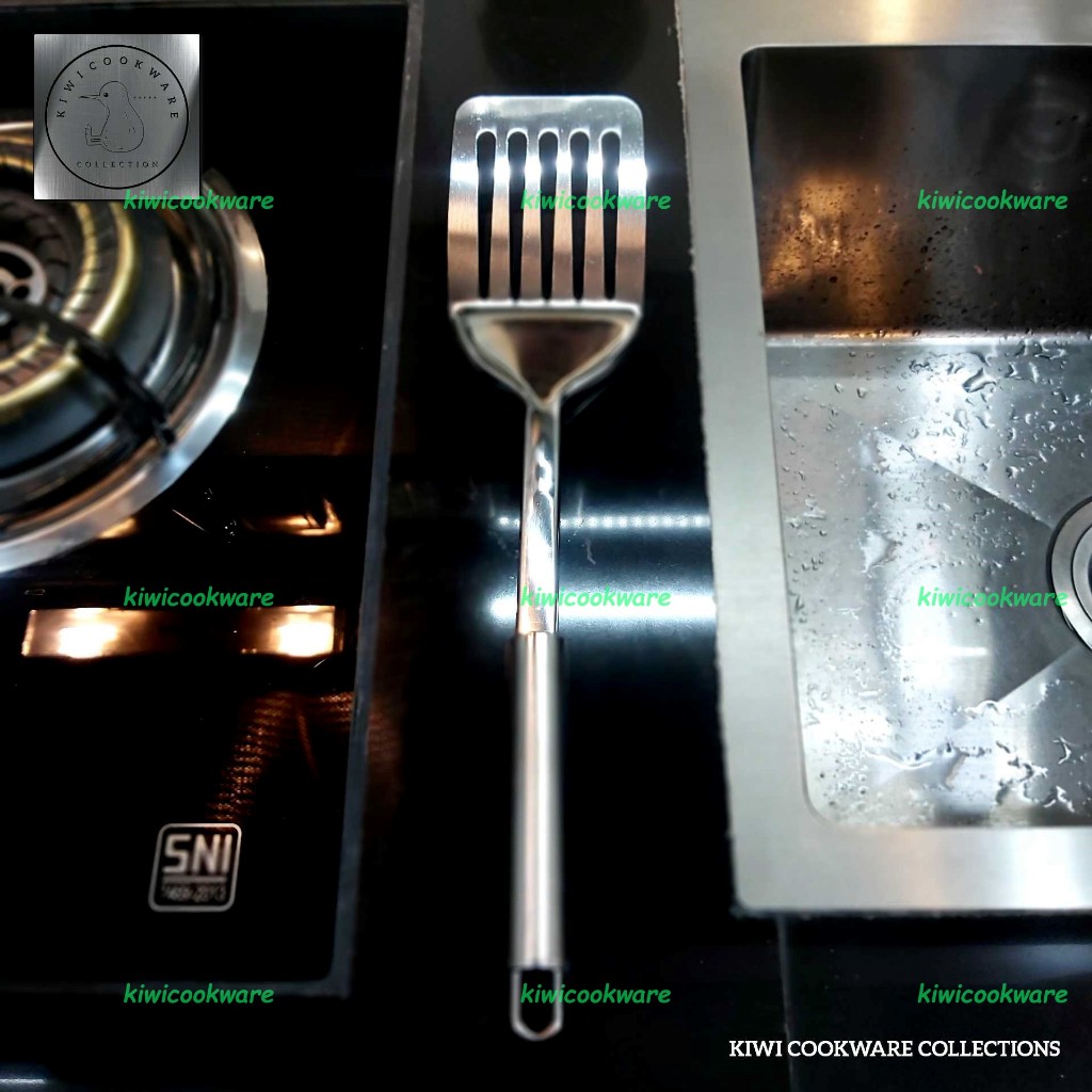 Spatula Set Stainless Steel Sutil Masak Anti Karat Isi 3pc Lovelynastore Kiwicoo - foto 2