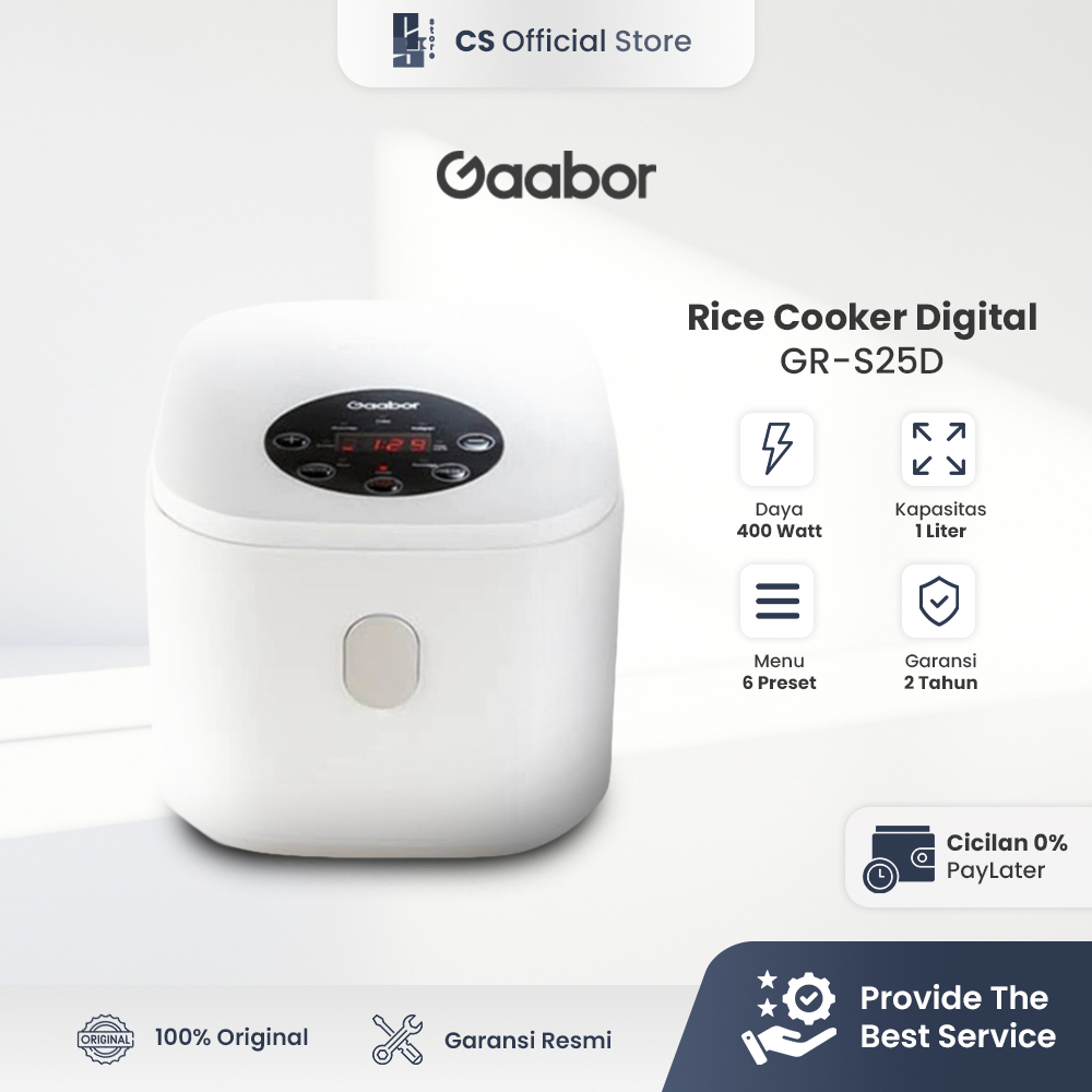 Jual Gaabor Rice Cooker Kapasitas Nasi 1L Anti Lengket Magic Com ...