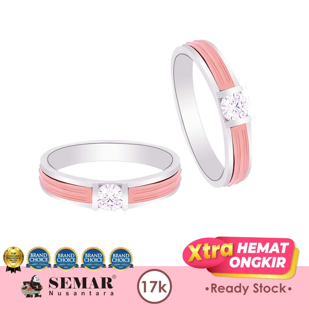 Jual Cincin Emas Stefa Wedding Ring Gold Cincin Nikah 17K Semar ...