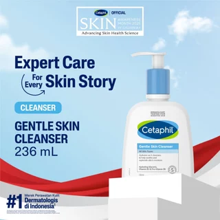 Cetaphil Gentle Skin Cleanser 236ml dengan Niacinamide, Glycerin dan Panthenol Sabun Pembersih Muka Untuk Segala Jenis Kulit