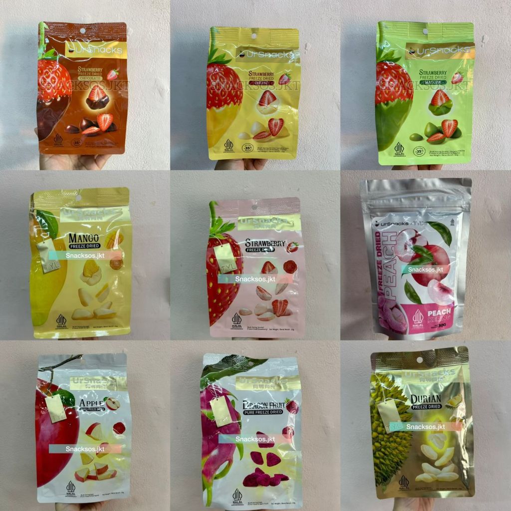 Jual TYL URSNACKS Freeze Dried Pure Apple / Durian Duren Vacuum