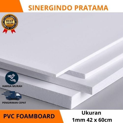 Jual PVC Board / PVC Foamboard / potongan ukuran 1mm 42 x 60cm | Shopee ...