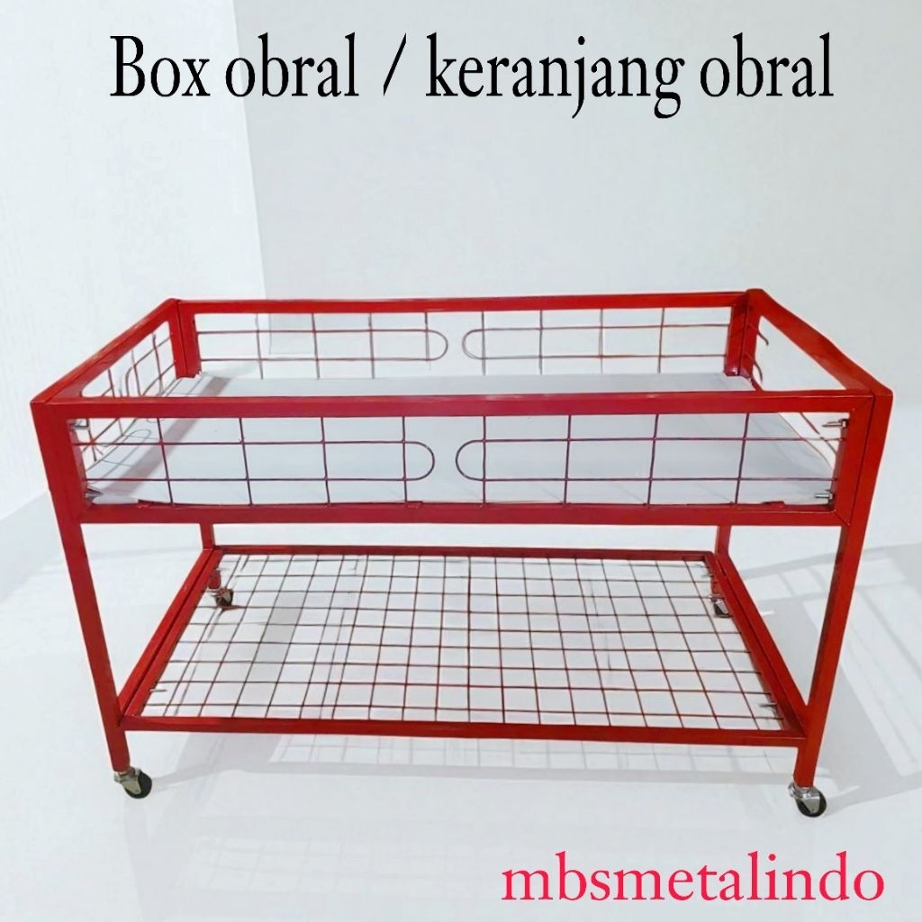 Jual Box Obral Besi Keranjang Display Rak Obral Baju Besi Hollo Tahan ...