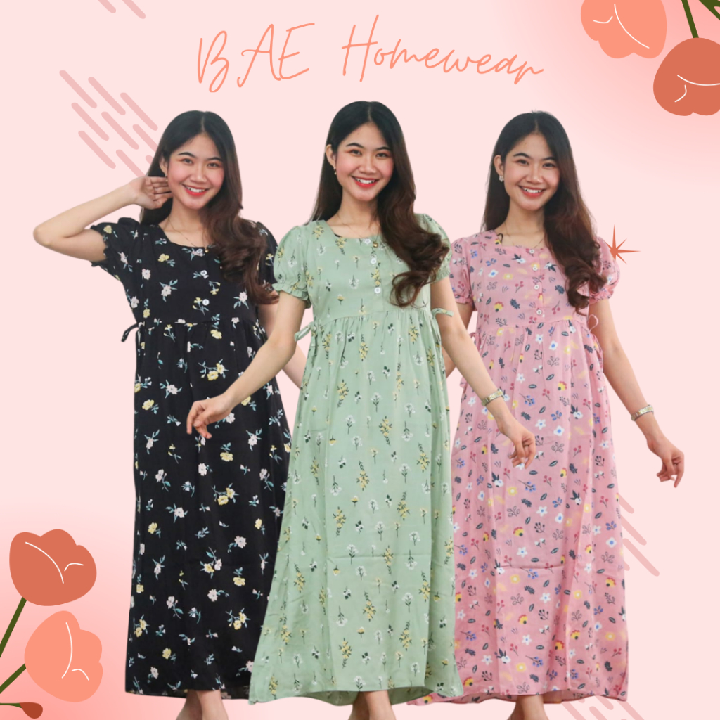 Jual Daster Chibi Longdress SERLY Busui Friendly Bumil Rayon Premium ...
