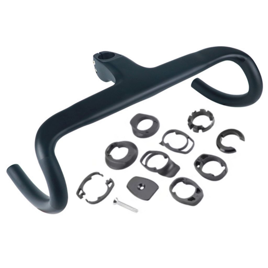 Jual RPANTAHI integrated handlebar carbon internal cable routing clean ...