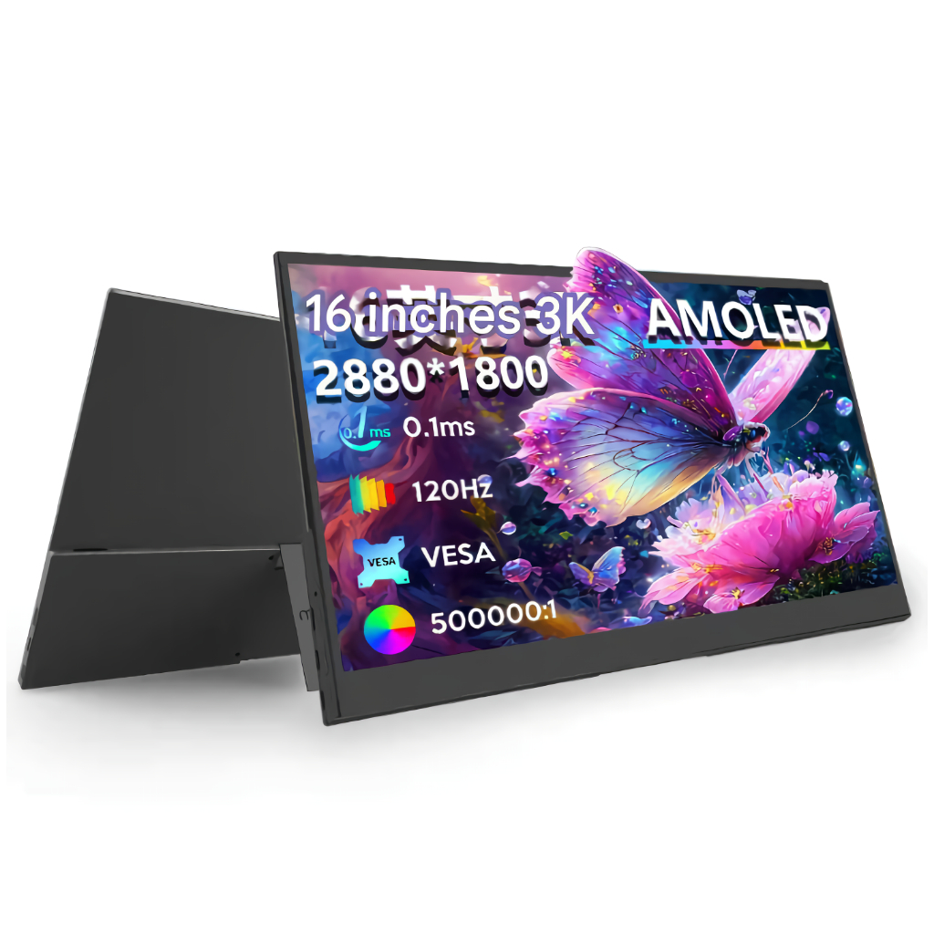 MAGEX 16" OLED Portable Monitor – 3K 2880x1800 120Hz 0.1ms USB-C (Open Box)
