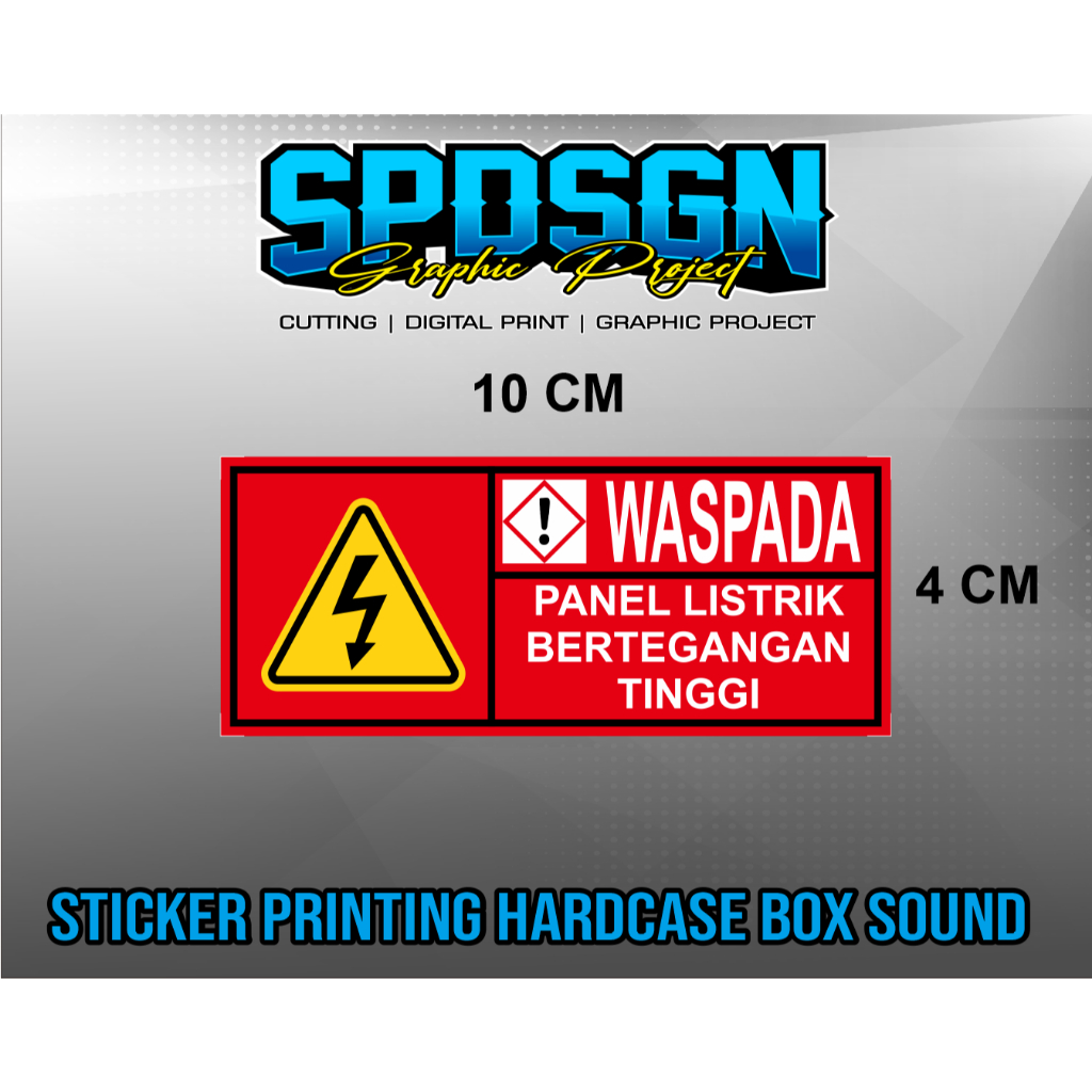 Jual Sticker Hardcase Box Sound System Sticker GENSET (anti air ...
