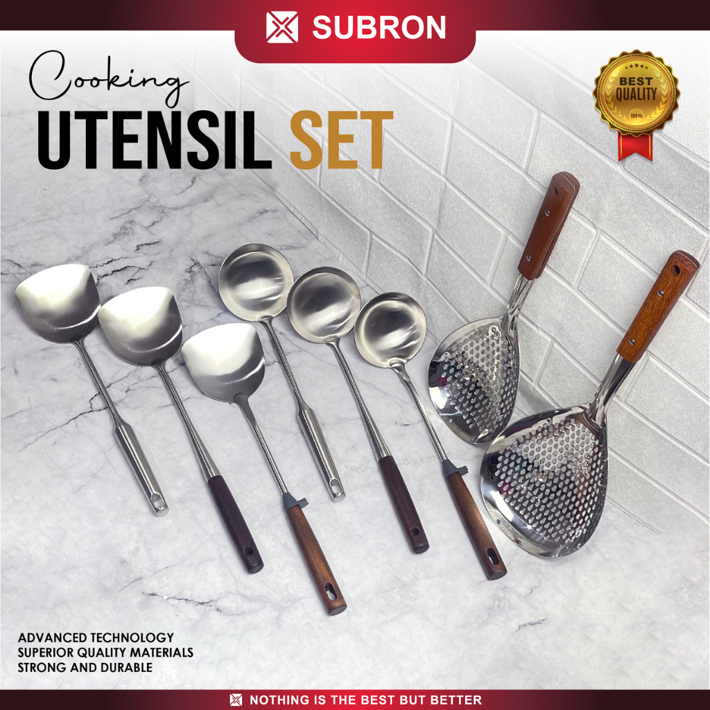 Jual SUBRON Sutil Centong Sendok Saringan Peniris Minyak Spatula Lubang ...