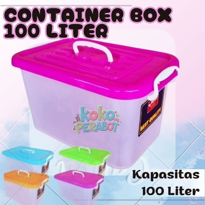Jual Box Containier Jumbo Dengan Roda 100 L / Box Storage GAJAH ...