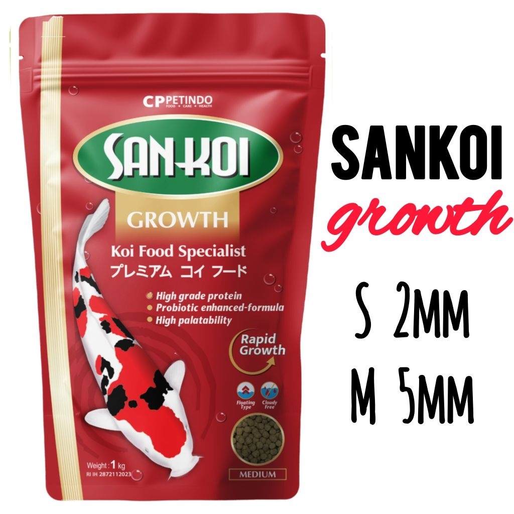 Jual SANKOI GROWTH 1kg / sankoi pakan koi | Shopee Indonesia