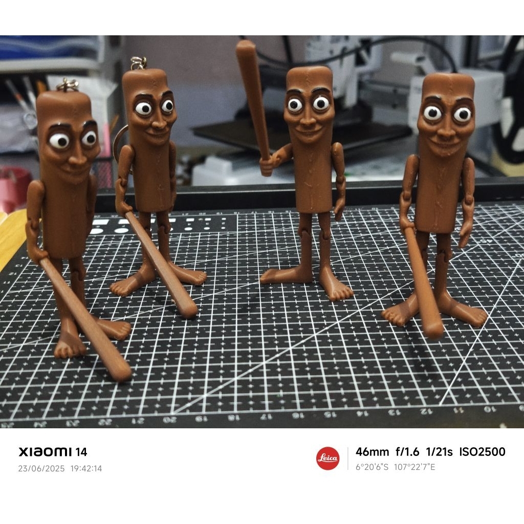 Jual Gantungan Kunci Articulated Tung Tung Sahur / Brain rot / Keychain ...
