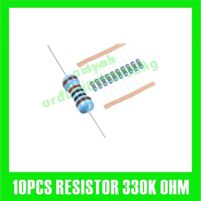 Jual 10X RESISTOR 330K 330K OHM 1/4W 1% METAL FILM | Shopee Indonesia