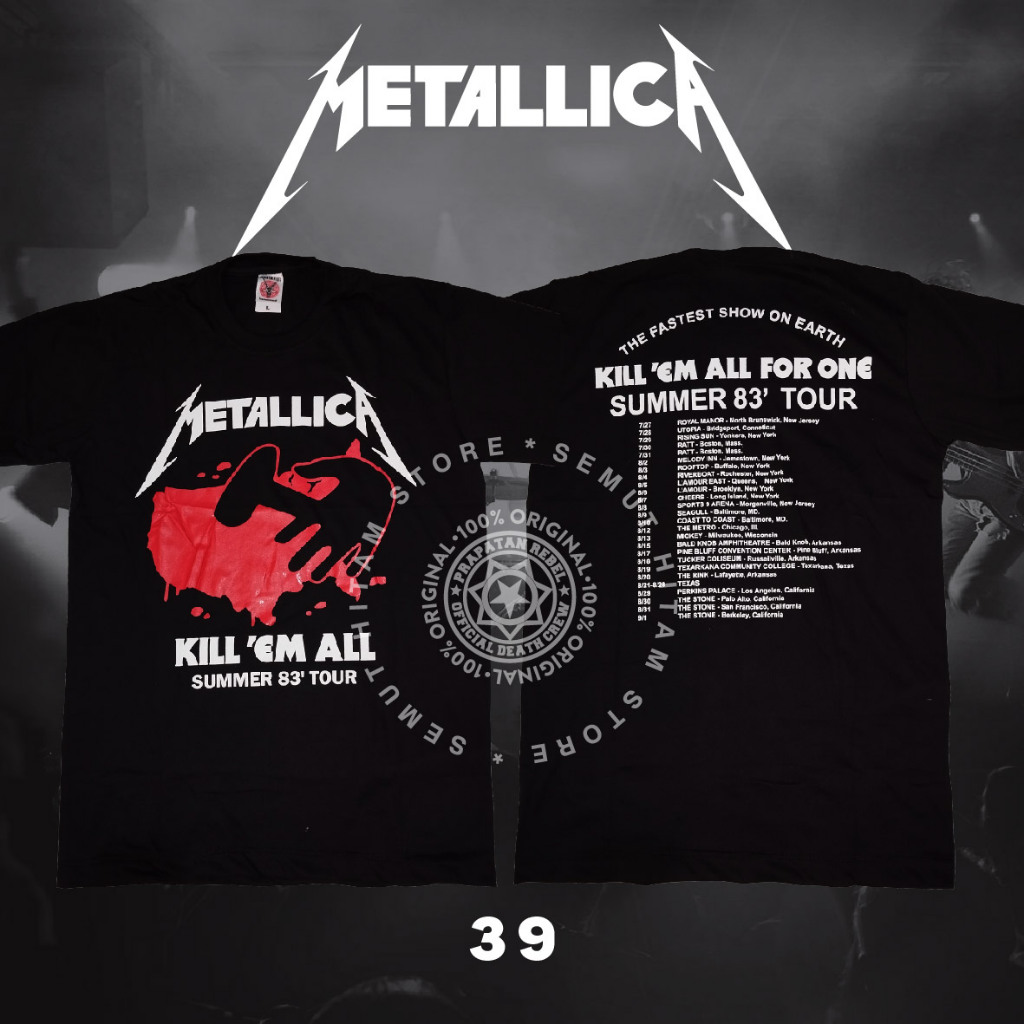 Jual metallica kill 'em all Harga Terbaik & Termurah Mei 2026 | Shopee ...