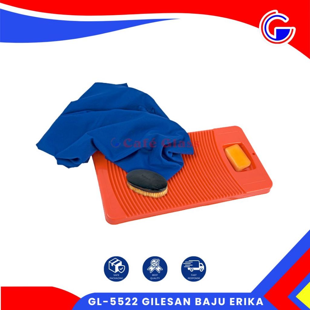 Papan Cuci Erika Besar I Papan Cuci Baju Plastik I Papan Gilesan Plastik Grean Leaf I Gl-5522