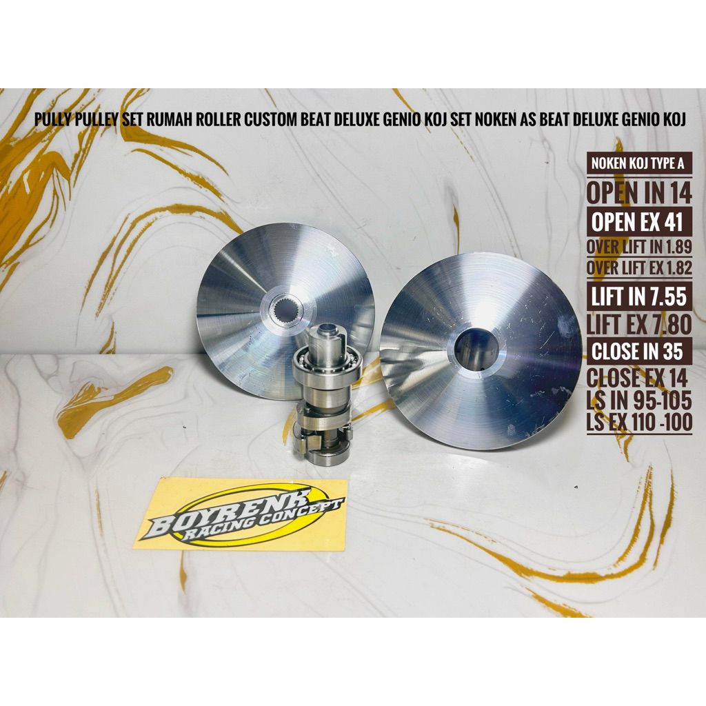 Jual PULLY PULLEY SET RUMAH ROLLER CUSTOM BEAT DELUXE GENIO KOJ SUDUT ...