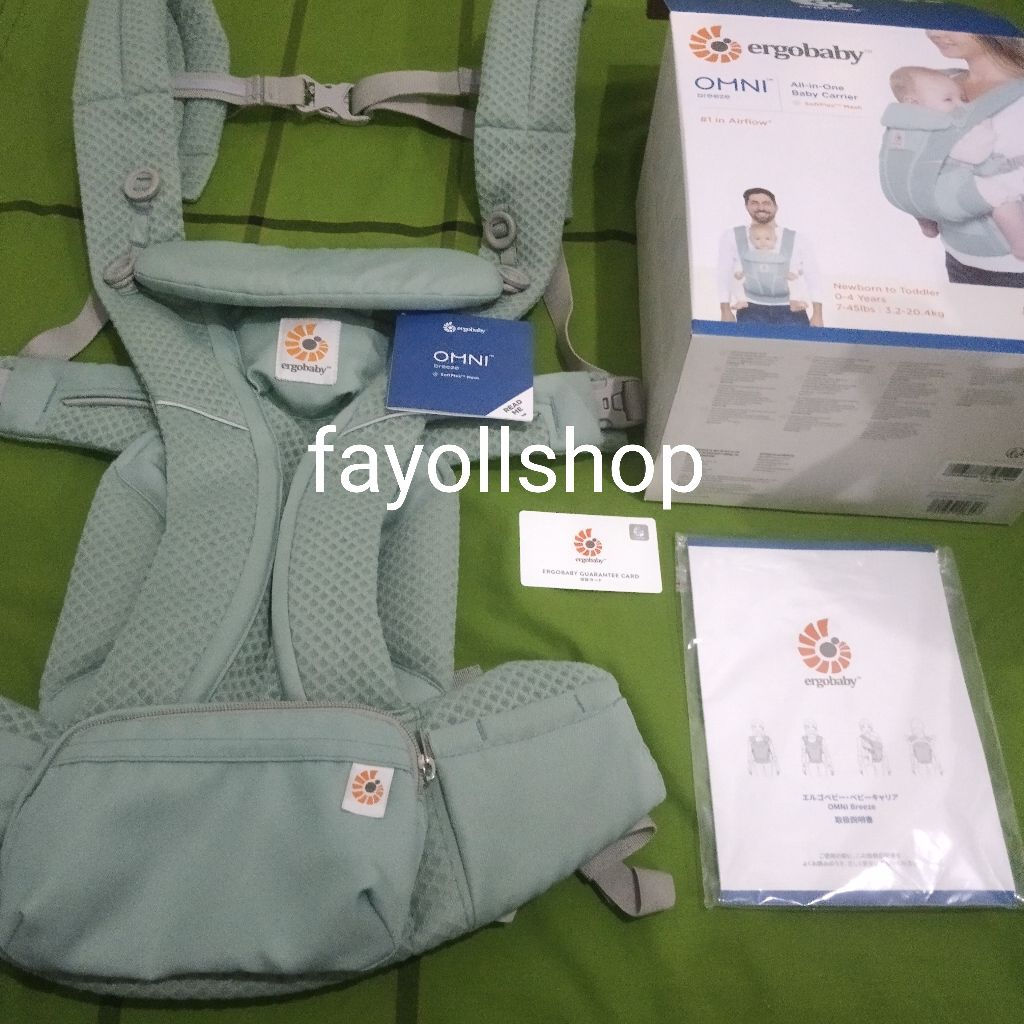 Jual Ergobaby Omni Breeze Original - Sage Green | Shopee Indonesia