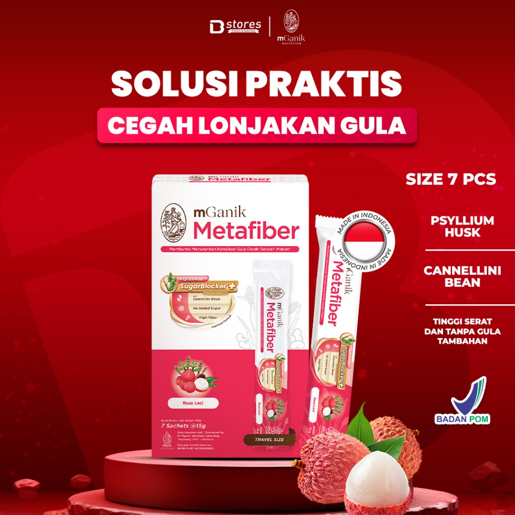 mGanik Metafiber Yuzu - Suplemen Diabetes 105gr