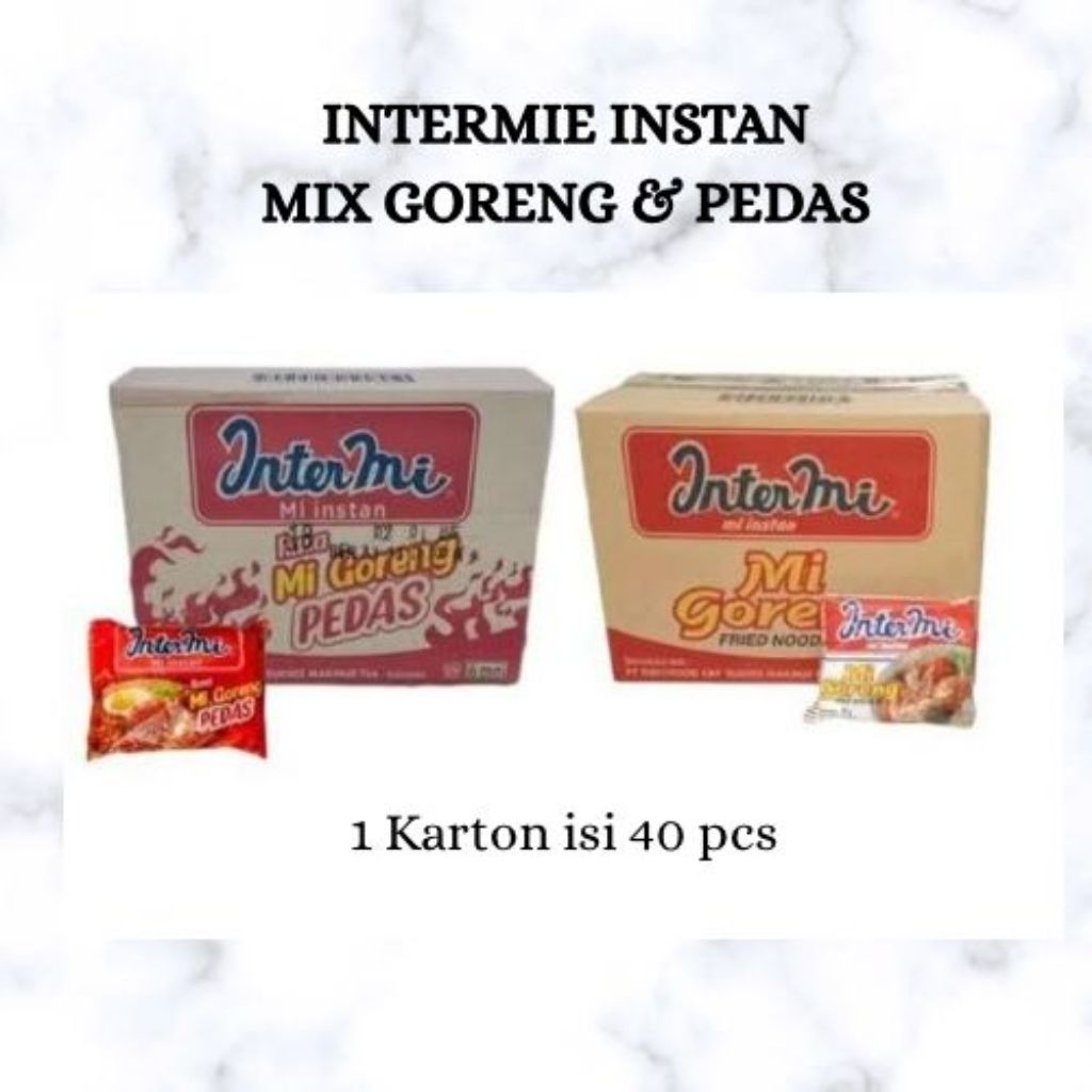 Jual INTERMI GORENG DAN PEDAS (1 Karton isi 40pcs x 60 Gram) | Shopee ...