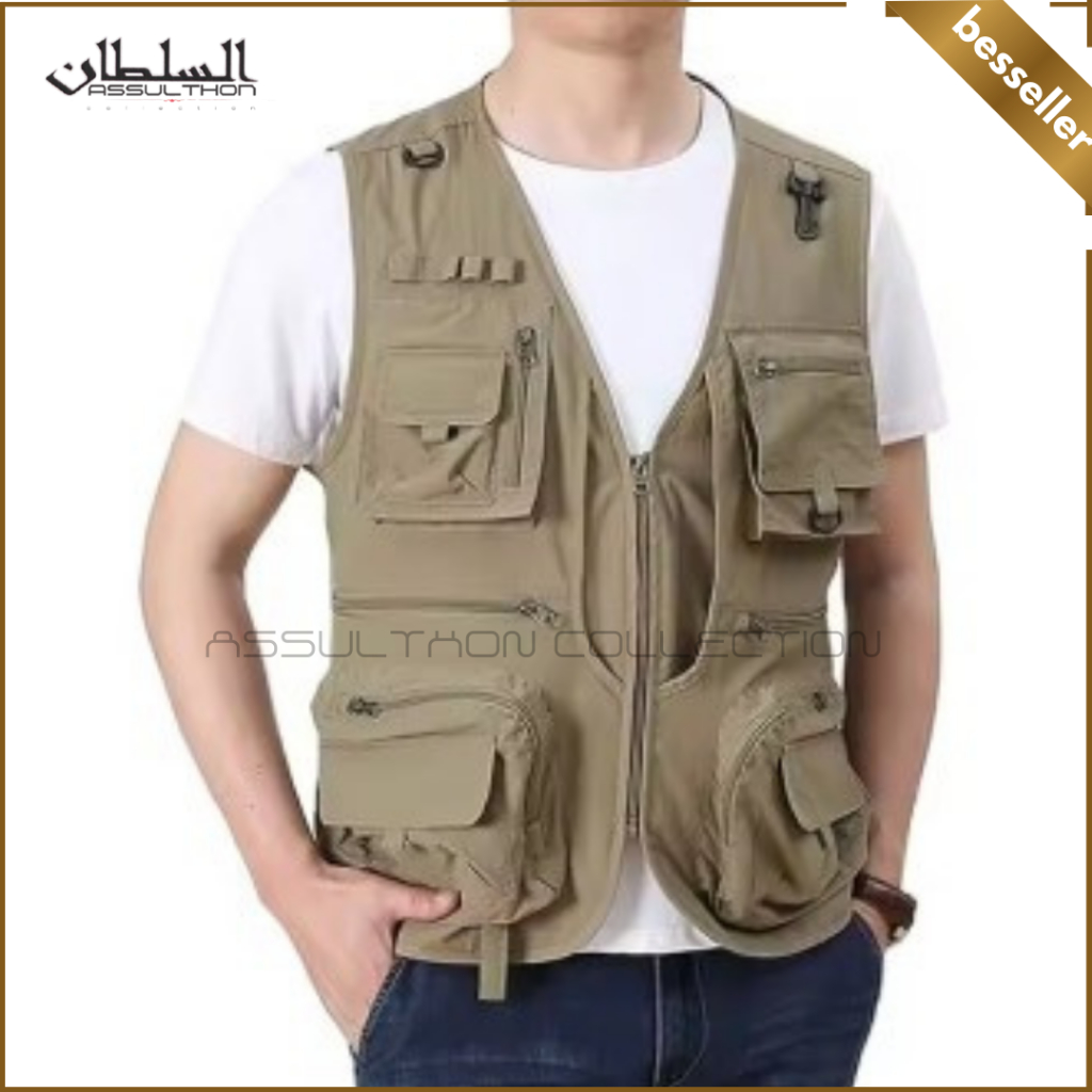 Jual ROMPI - EscO Fashion Rompi Pria Tactical 11 Saku Tebal Rompi ...