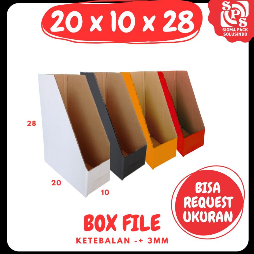 Jual Box Rak Kecil 20x10x28 Box File dus packing kotak kemasan karton ...