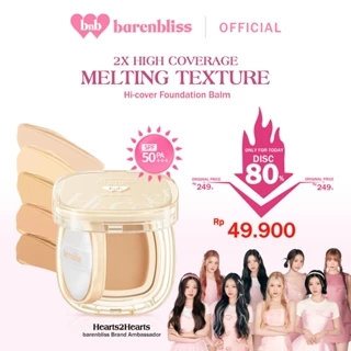 BNB barenbliss Bloomatte Hi-cover Foundation Balm Full coverage foundation balm matte finish 16H tahan lama waterproof cocok untuk kulit berjerawat