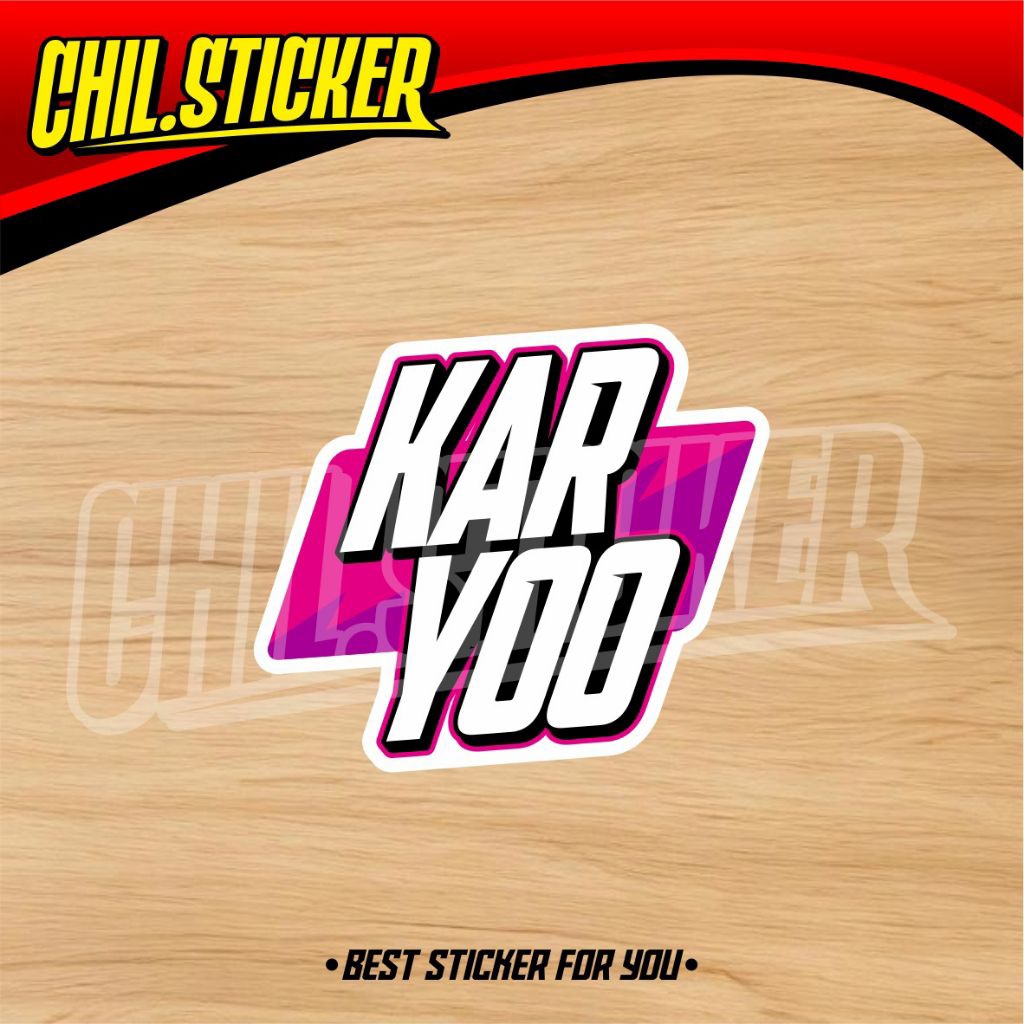 Jual STIKER KAR YOO Sticker KarYoo Sticker Motor Kar Yoo | Shopee Indonesia