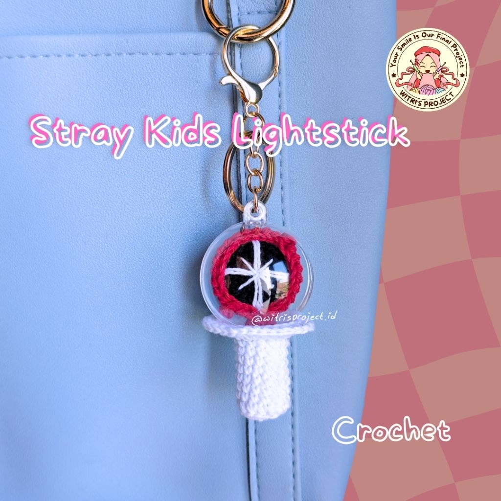 Jual WITRI'S PROJECT Keychain Lightstick Stray Kids Nachimbong Rajut ...