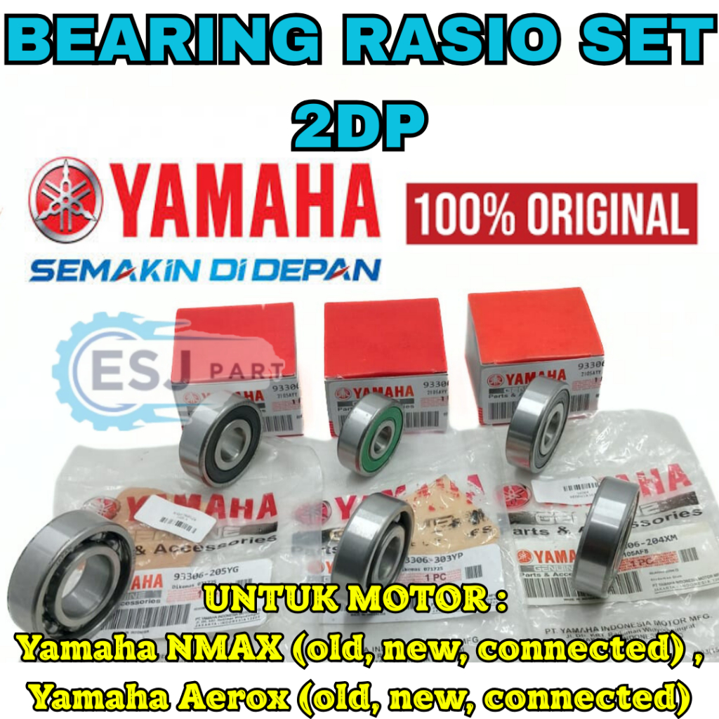 Jual BEARING RASIO SET 2DP ASLI ORIGINAL YAMAHA NMAX AEROX OLD NEW ...