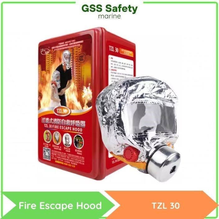 Jual Fire Escape Hood TZL30 Emergency Mask Masker Darurat Pemadam ...