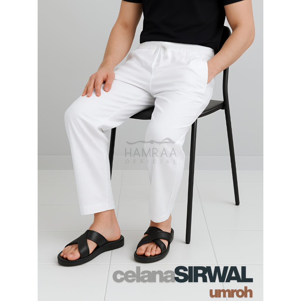 Jual Celana Sirwal Cingkrang Pangsi Komprang Basic Hitam Putih ...