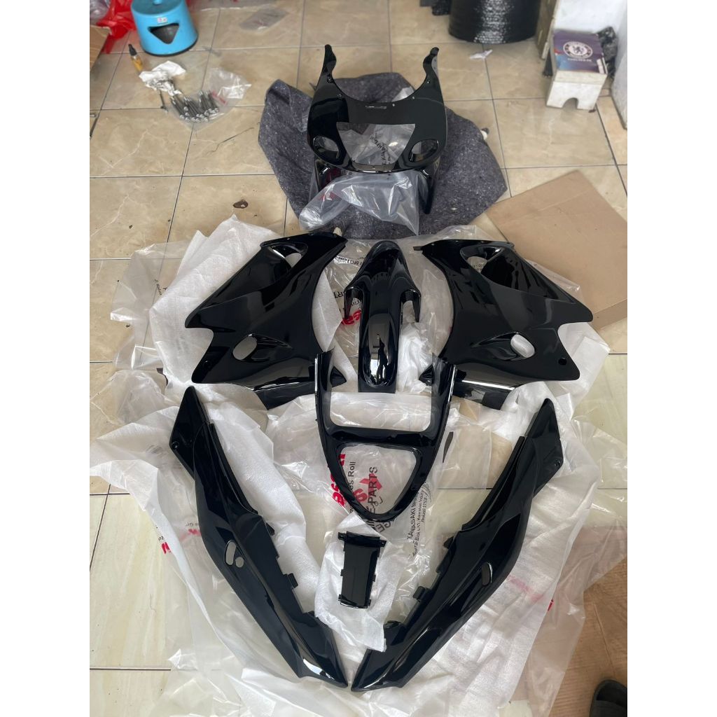 Jual Body Fullset Kawasaki Ninja RR OLD Original hitam | Shopee Indonesia
