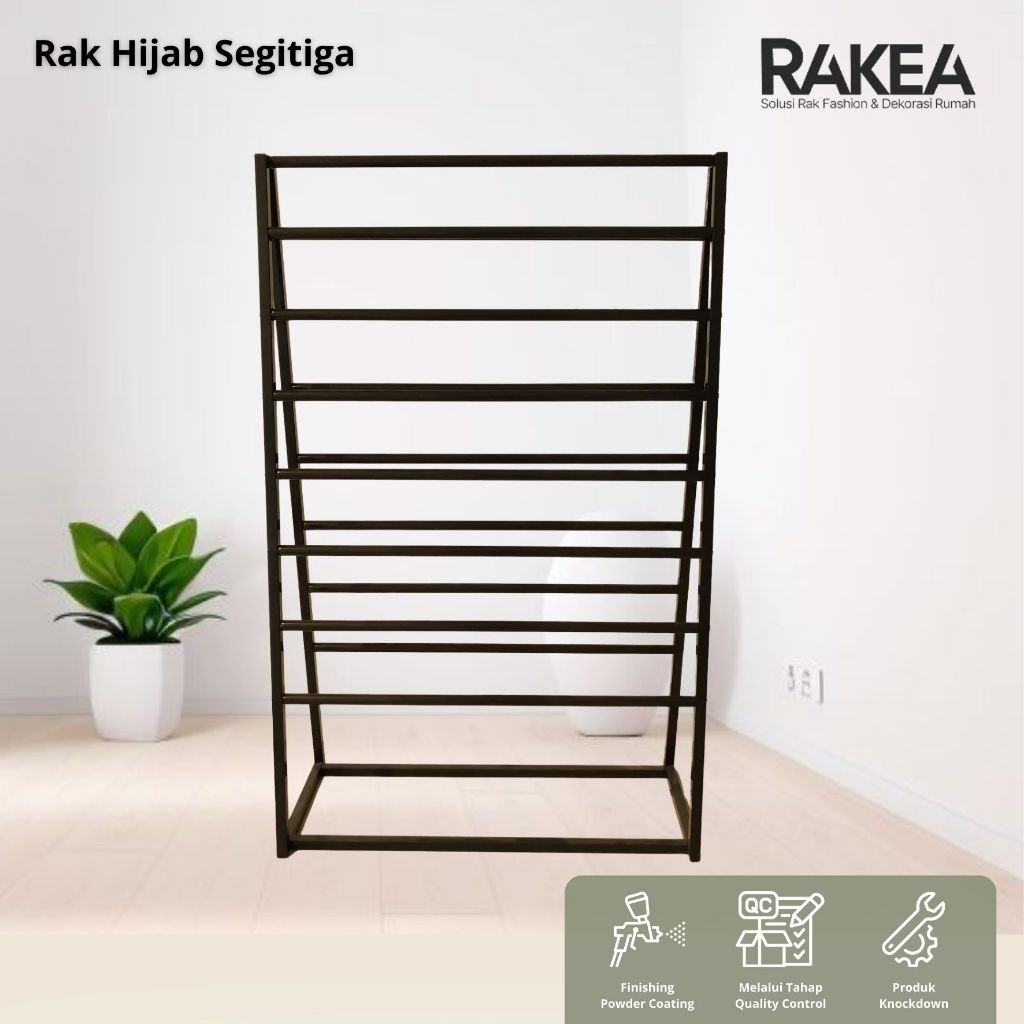 Jual Rak Hijab Segitiga - Rak Display Hijab / Kado / Sarung/ Kain ...