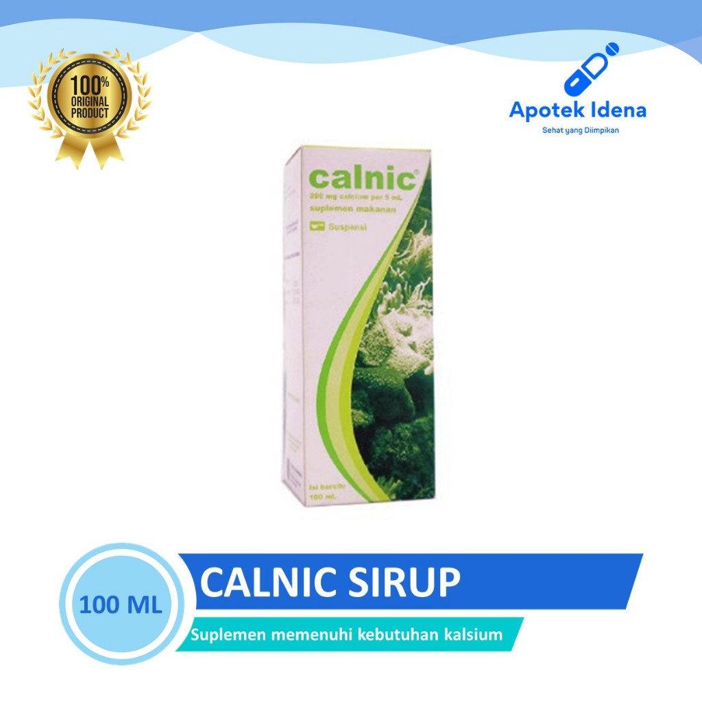 Jual CALNIC SIRUP 100 ml Kalsium Organik Vitamin D3 Pertumbuhan Tulang ...