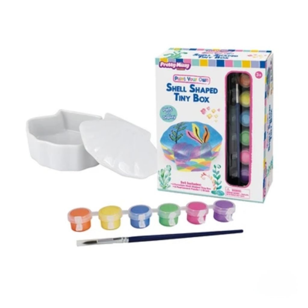 Jual PRETTY MISSY SET DIY PAINT YOUR OWN SHELL SHAPED BOX MAINAN ...