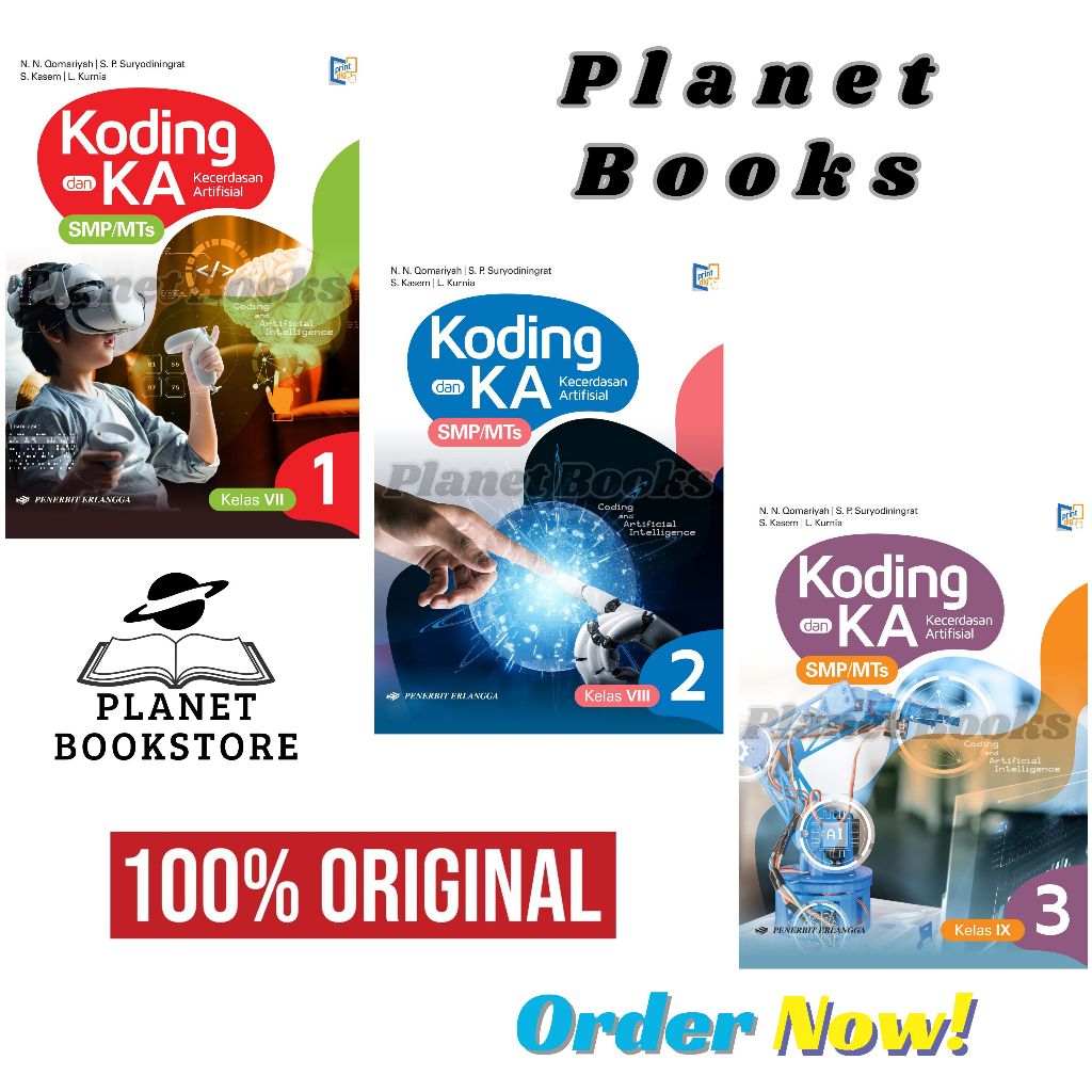 Jual BUKU SMP/MTS KODING DAN KECERDASAN ARTIFISIAL KELAS 1,2,3 ATAU 7,8 ...