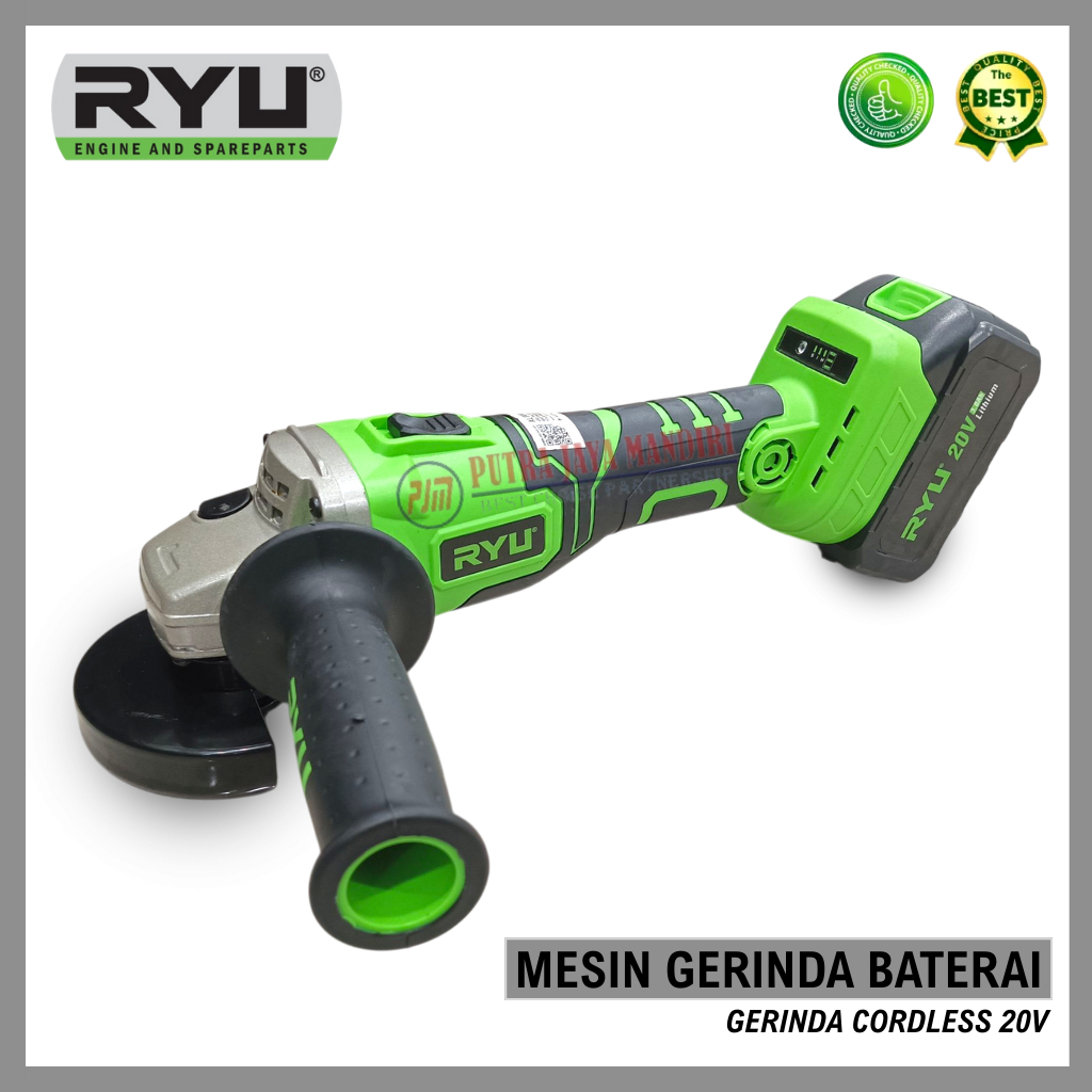 Jual Ryu Mesin Gerinda Baterai 20 Volt / Gerinda Cordless 20 V 8500 RPM ...