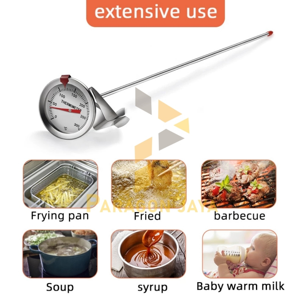 Jual Jarum Suhu Minyak Oven 15CM BBQ Termometer Mekanik Thermometer ...