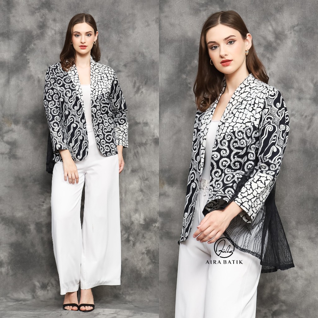 AIRA BATIK - Melisa Blazer Brukat Batik Katun Premium…