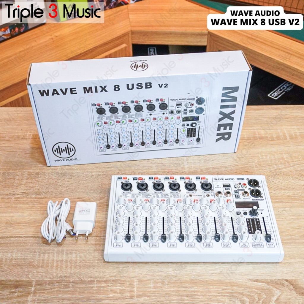 Jual WAVE MIX8USB MIX 8 USB V2 MIXER audio usb 6 Input | Shopee Indonesia