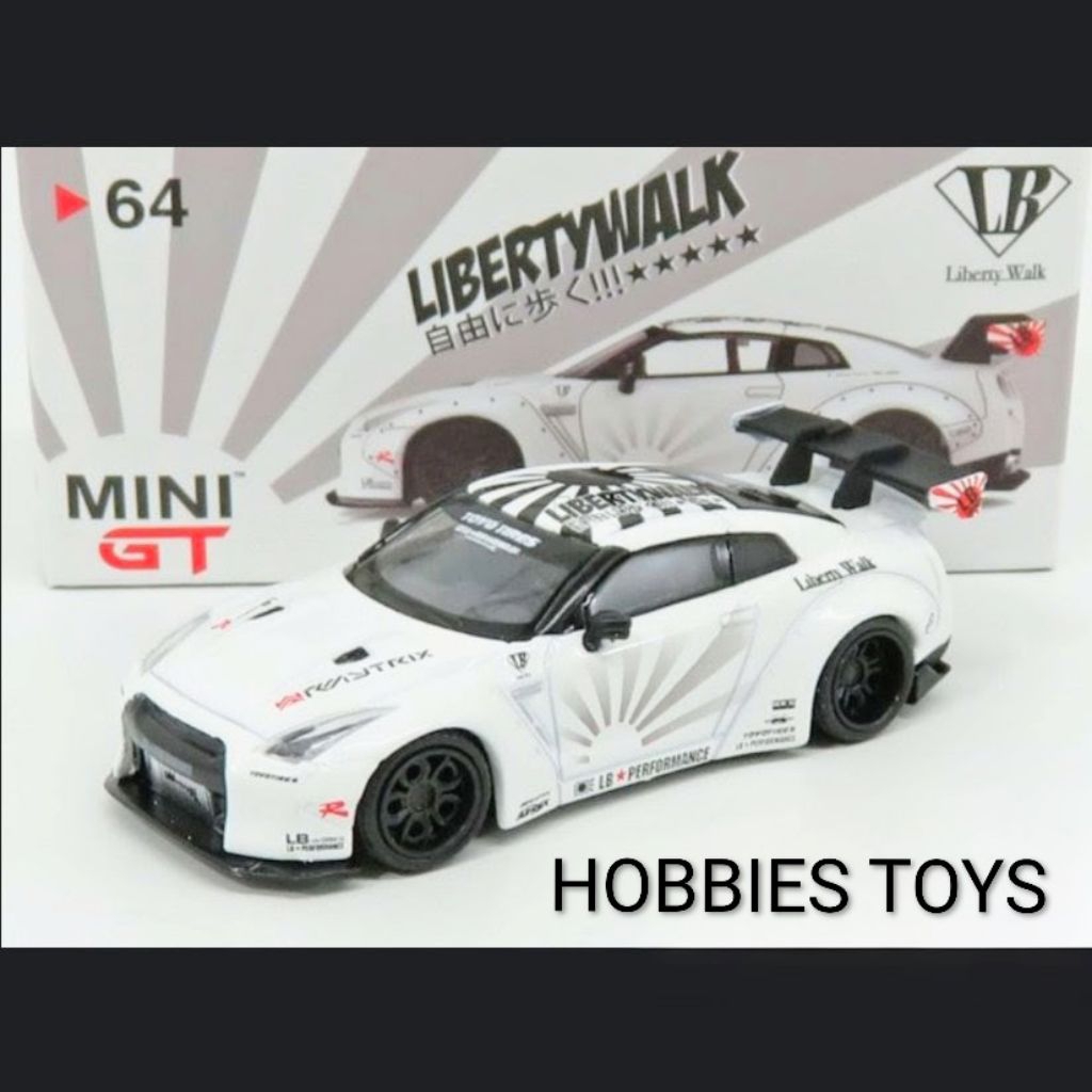 Jual Mini GT 64 LB Works Nissan GTR (R35) White | Shopee Indonesia