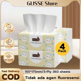 Glisse Tisu Wajah / Tisu Muka / Tissu 3 Lapisan Lembut/360 Sheets