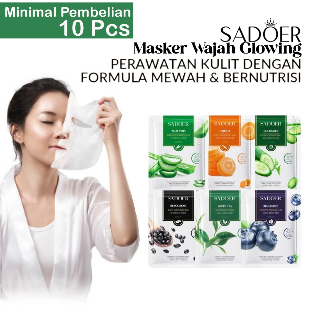 Jual Masker Wajah Glowing Moisturizing Vitamin Antioxidant Sheet Mask