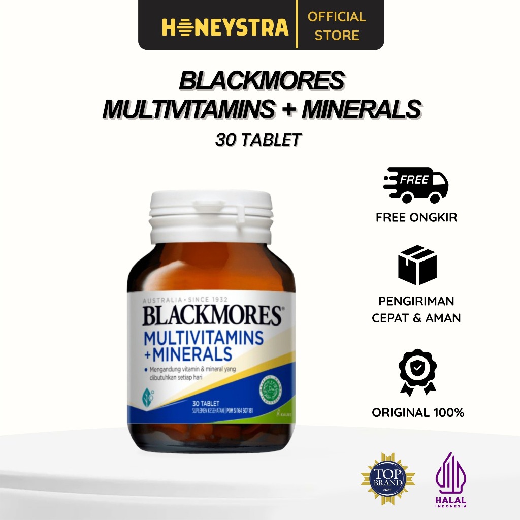 Jual Blackmores Multivitamins Plus Minerals BPOM Kalbe 30 Tab ...